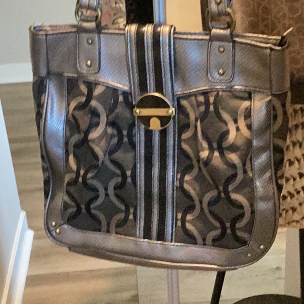 Stylish Black and Gray Women's shoulder Bag